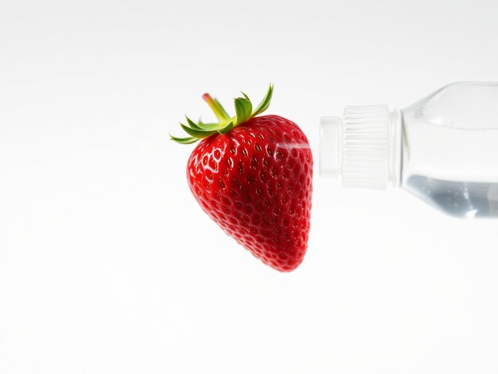 Revestimento nanoestruturado pulverizado diretamente sobre o morango